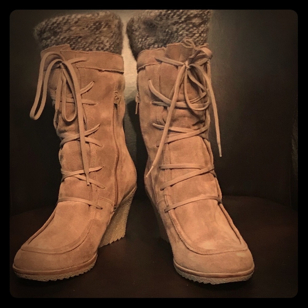 💥Steve Madden Nubuck Wedges